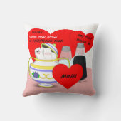 Coussin Sucre et épices - Carte Valentine Art (Verso)