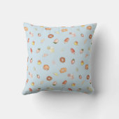 Coussin Sucres mignons Motif Pastel Blue Anniversaire de e (Verso)