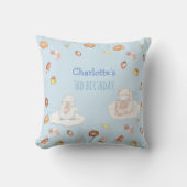 Coussin Sucres mignons Motif Pastel Blue Anniversaire de e (Recto)