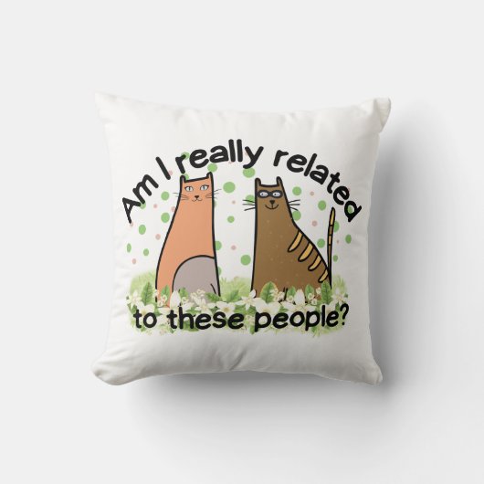 Coussin Suis-je vraiment lié à ces gens ? (Recto)