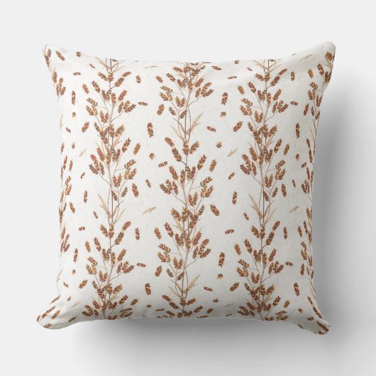 Coussin Summer plants with earthy tones (Recto)