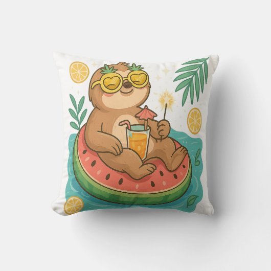 Coussin Summer Sloth Pool Float (Recto)