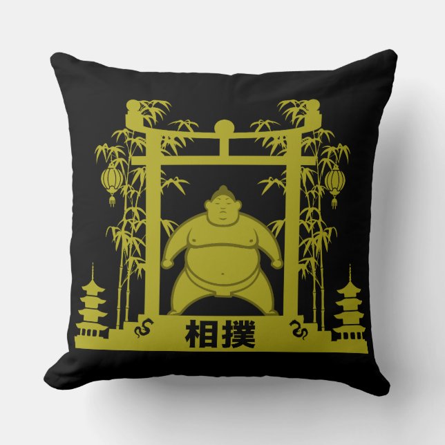 Coussin Sumo Wrestler (Recto)