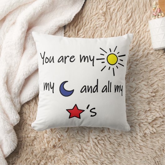Coussin Sun Moon et Stars (Couverture)