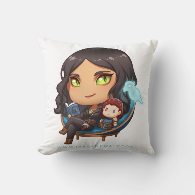 Coussin Sunaya lisant le carreau de Chibi (Recto)