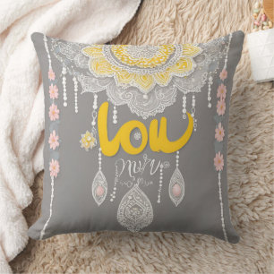 Coussin Sunny Grey Lace IA art