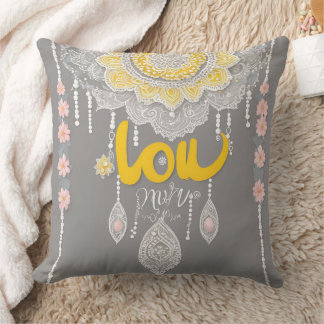 Coussin Sunny Grey Lace IA art
