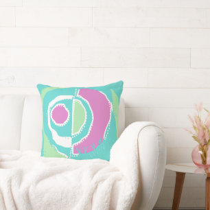 Coussin Sunrise Ethnic Circle - Mint Spearmint rose