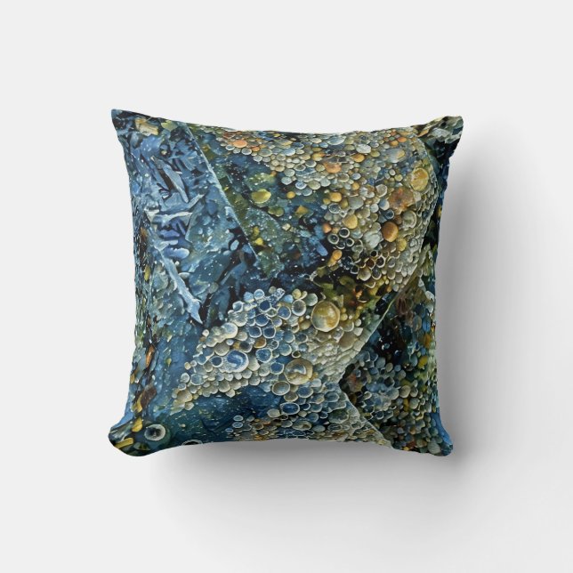 Coussin Sunrise Revelation Art Abstrait (Recto)