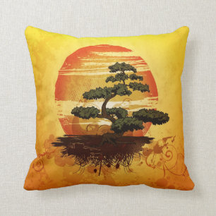 Coussin Sunset de Bonsai Tree