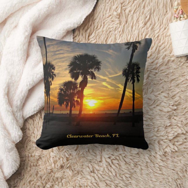 Coussin Sunset de Clearwater Beach (Couverture)