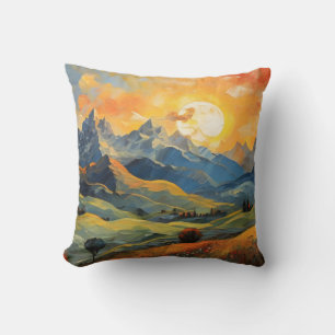 Coussin Sunset in the mountains