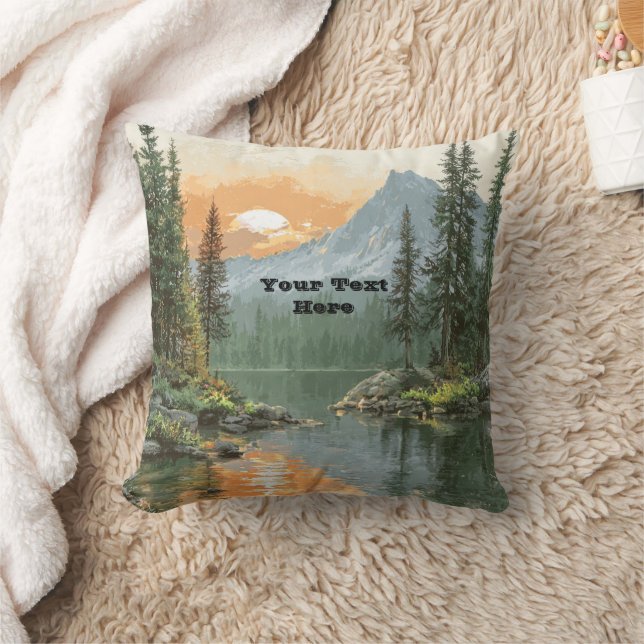 Coussin Sunset Lake (Couverture)