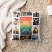 Coussin Sunset Photo Collage Mr and Mrs 30th Anniversary (Couverture)