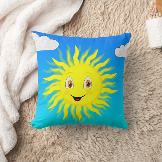 Coussin Sunshine Happy Face (Couverture)
