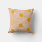 Coussin Sunshine Sun Pattern Throw Pillow (Recto)