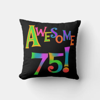 Coussin Super 75 T-shirts et cadeaux d'anniversaire