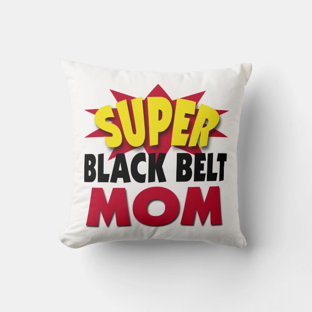 Coussin Super Black Belt Maman (Recto)