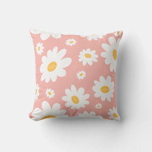 Coussin Super Blush Boho Daisy Floral Garden Motif