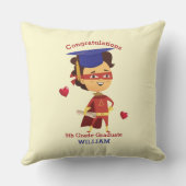 Coussin Super Boy Congrats 5e année (Verso)