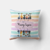 Coussin Super Cute Crazy Nom du chat Cadre Design sur ce (Verso)