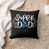 Coussin Super Dad Pillow V2 – Cozy Father Gift (Couverture)