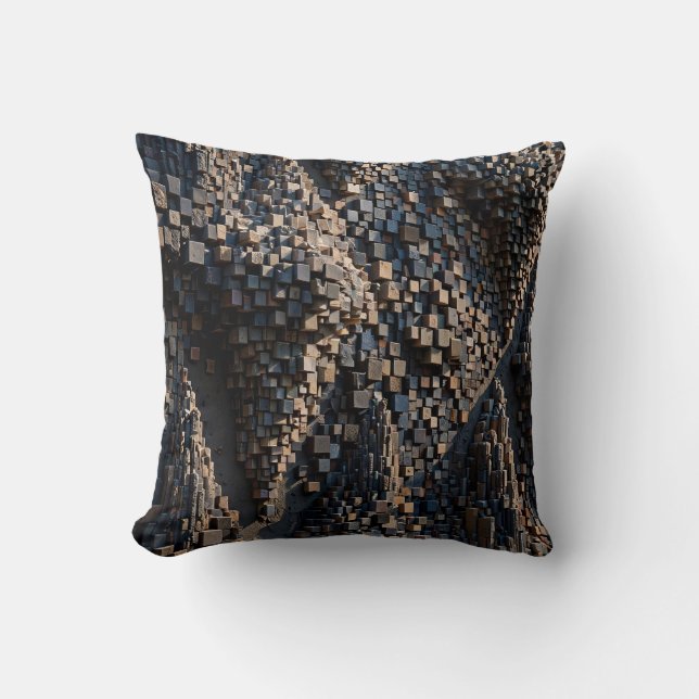 Coussin Super Micro Cube Mosaïque 3D Extrudée (Recto)