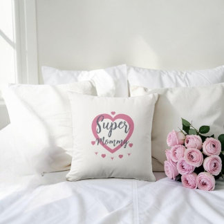 Coussin Super Mommy Personalized Best Mom Gift 