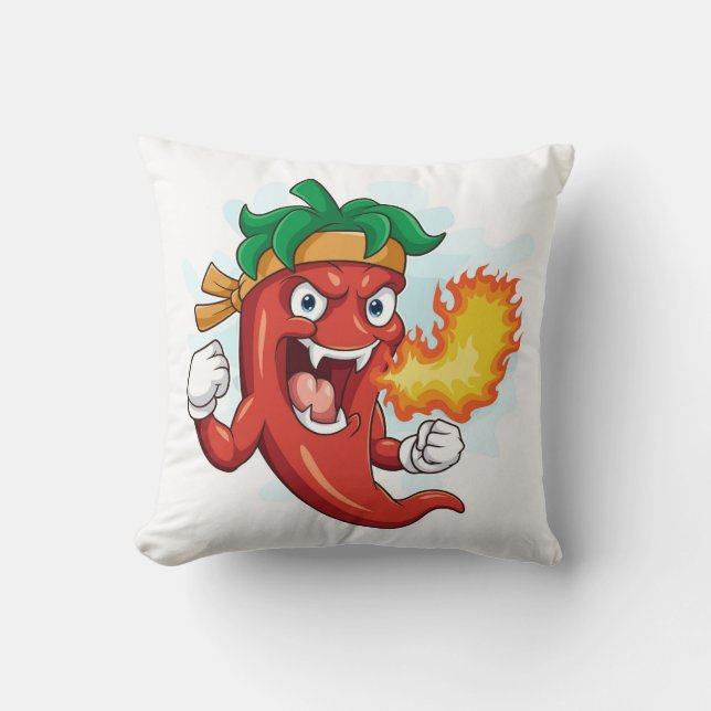 Coussin Super Red-Hot Cartoon Pipe Pepper (Recto)