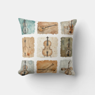Coussin Super Retro Guitare Collage Vibes Classic