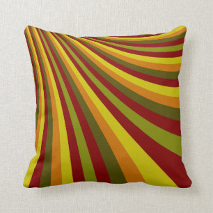 Coussin Super Rouge Jaune Orange Vert Grandes Motifs