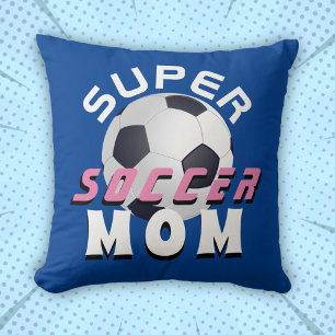 Coussin Super Soccer Maman Sport Mère fête des mères
