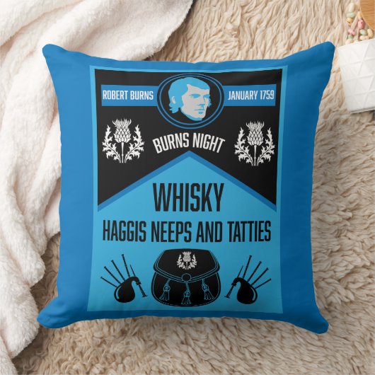 Coussin Super soirée Burns écossais (Couverture)