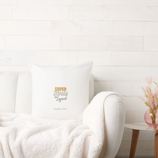 Coussin Super Step Dad the Legend Pillow – Heartfelt Gift (Canapé)