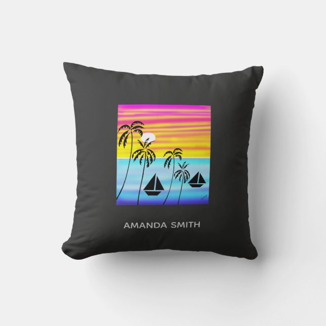 Coussin Super Tropical Tropical Sunset Navigation (Recto)