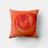 Coussin Superbe bourgeon de rose orange (Verso)