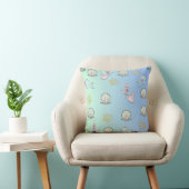Coussin superbe design d'océan à deux tons (Chaise)