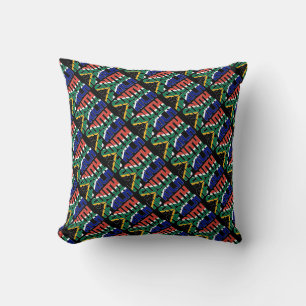 Coussin Superbe drapeau national d'Afrique du Sud