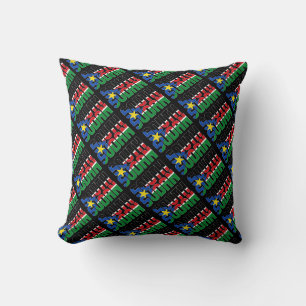 Coussin Superbe drapeau national du Soudan du Sud