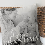 Coussin Superbe Grand-mère depuis 20XX Simple Photo Élégan<br><div class="desc">Ce design simple et moderne est composé d'une typographie serif et cursive et d'ajouter une photo personnalisée</div>