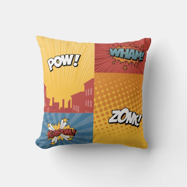 Coussin Superhero 4 Carré (Recto)
