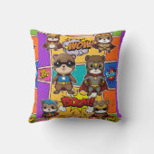 Coussin Superheroes Kawaii Gopher Prints (Verso)