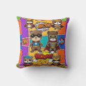 Coussin Superheroes Kawaii Gopher Prints (Recto)
