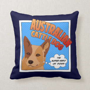 Coussin Superhéros rouge de Heeler