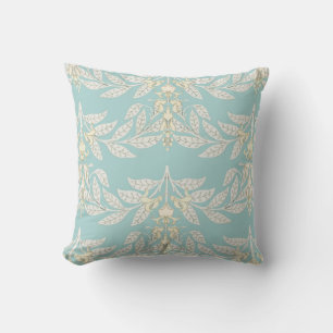Coussin Supérieure Art Nouveau motif douce turquoise