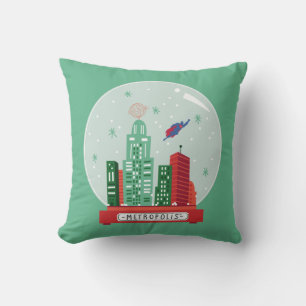 Coussin Superman Metropolis Globe des neiges