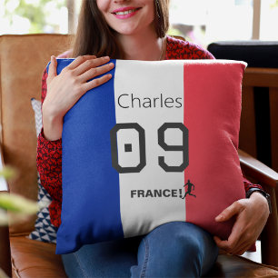 Coussin Supporteur d'équipe personnalisé Fan de foot drape