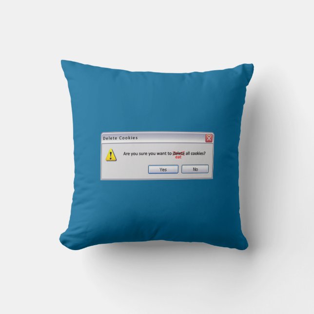 Coussin Supprimer les cookies (Recto)