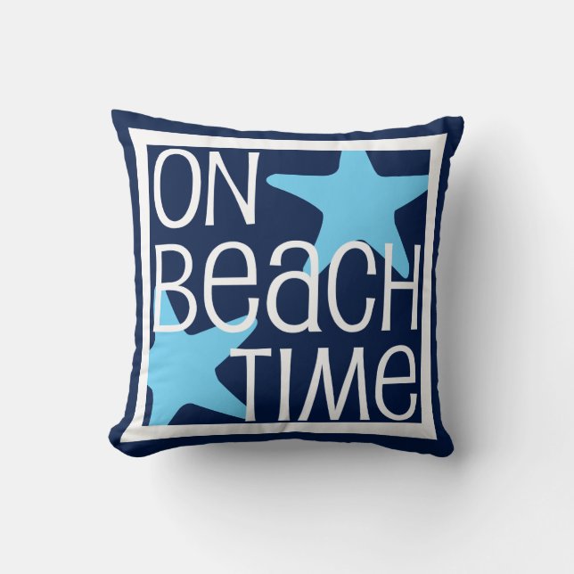 Coussin Sur la plage (Recto)