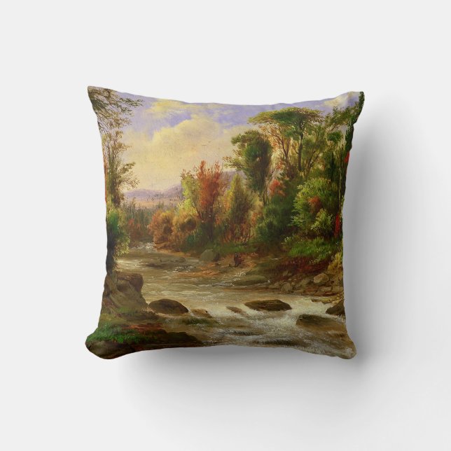 Coussin Sur la St. Annes Est du Canada par Duncanson (Recto)